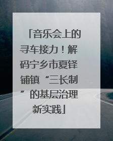 音乐会上的寻车接力！解码宁乡市夏铎铺镇“三长制”的基层治理新实践