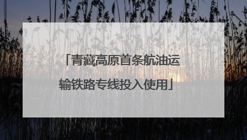 青藏高原首条航油运输铁路专线投入使用