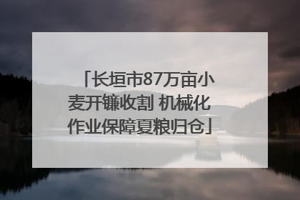 长垣市87万亩小麦开镰收割 机械化作业保障夏粮归仓