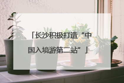 长沙积极打造“中国入境游第二站”