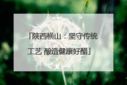 陕西横山：坚守传统工艺 酿造健康好醋