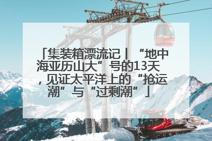 集装箱漂流记丨“地中海亚历山大”号的13天，见证太平洋上的“抢运潮”与“过剩潮”