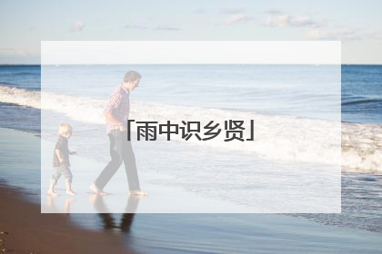 雨中识乡贤