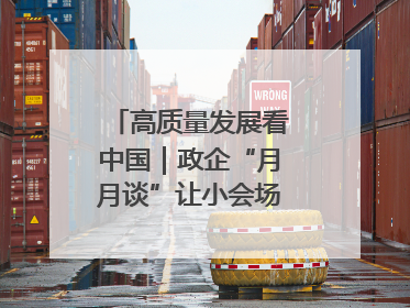 高质量发展看中国｜政企“月月谈”让小会场撬动大营商