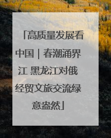 高质量发展看中国｜春潮涌界江 黑龙江对俄经贸文旅交流绿意盎然