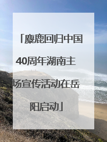 麋鹿回归中国40周年湖南主场宣传活动在岳阳启动