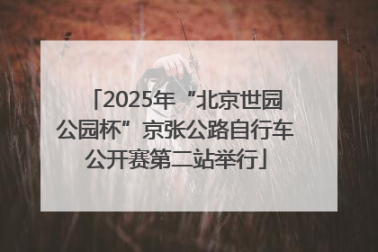 2025年“北京世园公园杯”京张公路自行车公开赛第二站举行
