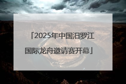 2025年中国汨罗江国际龙舟邀请赛开幕