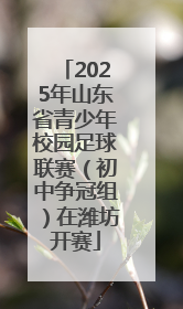 2025年山东省青少年校园足球联赛（初中争冠组）在潍坊开赛