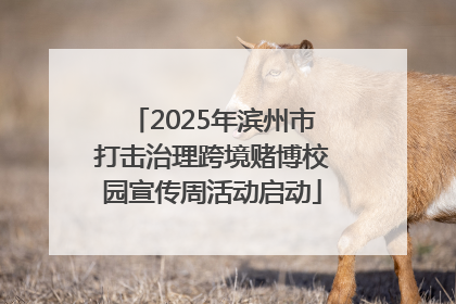 2025年滨州市打击治理跨境赌博校园宣传周活动启动