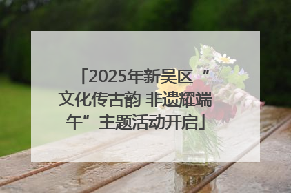 2025年新吴区“文化传古韵 非遗耀端午”主题活动开启