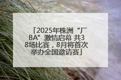 2025年株洲“厂BA”激情启幕 共38场比赛，8月将首次举办全国邀请赛