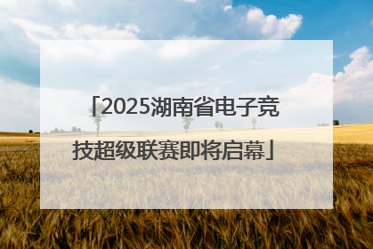 2025湖南省电子竞技超级联赛即将启幕