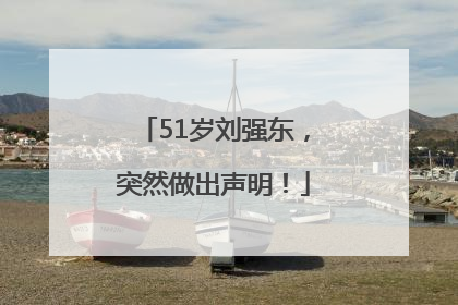 51岁刘强东，突然做出声明！