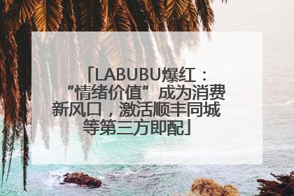 LABUBU爆红：“情绪价值”成为消费新风口，激活顺丰同城等第三方即配